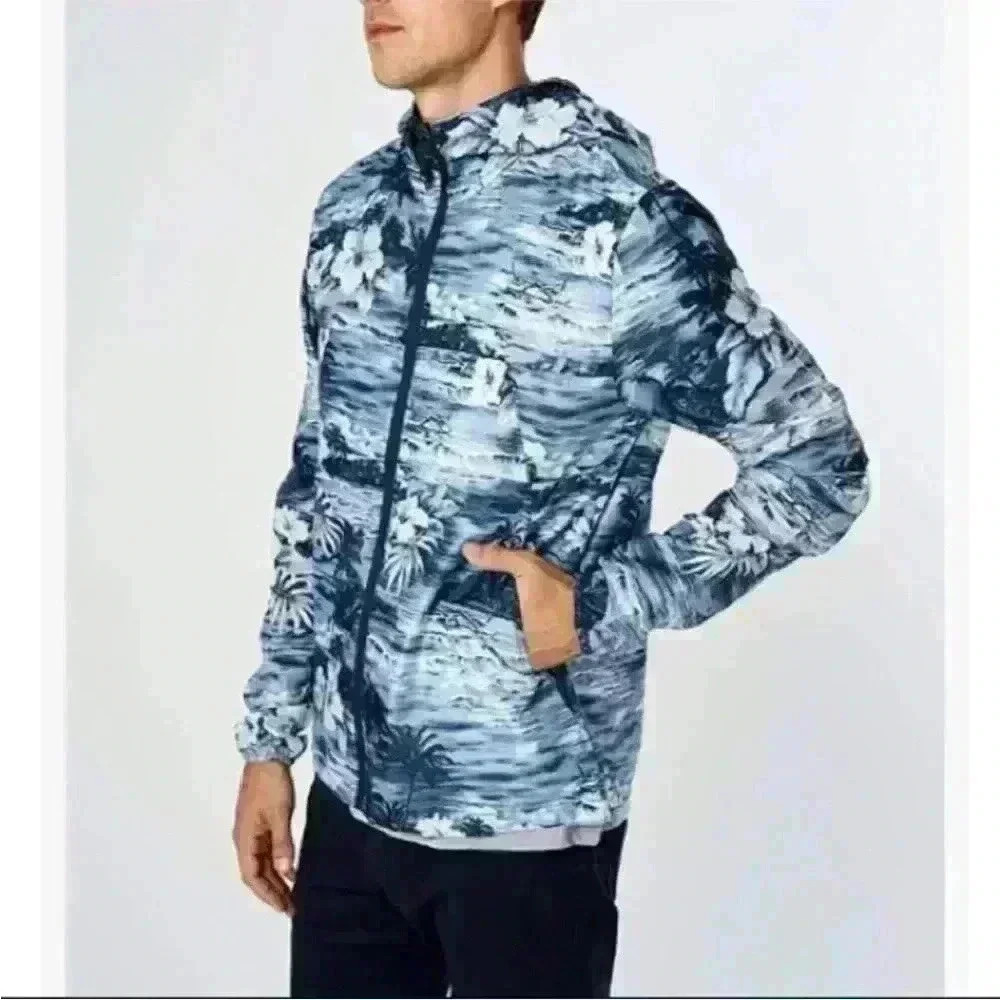 Sunrise Kingdom BLUE Tropical Men's
Lightweight Windbreaker